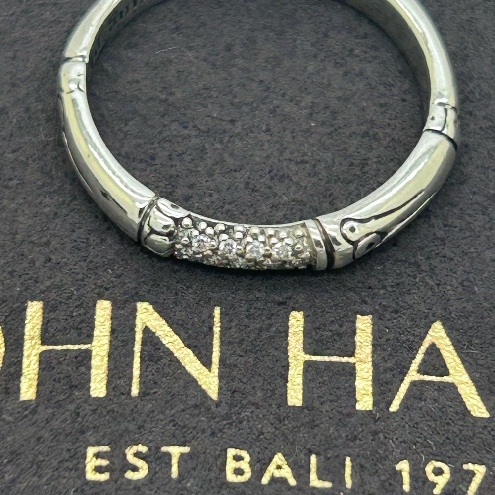 John Hardy Diamonds 925 Bamboo Ring Size 8